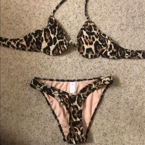 Fashion Nova Cheetah Underwire Bikini